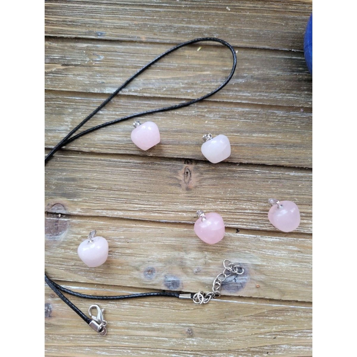 Rose Quartz Pendants, Apple Crystal Pendant, Crystal Healing Pendants -crystal pendant