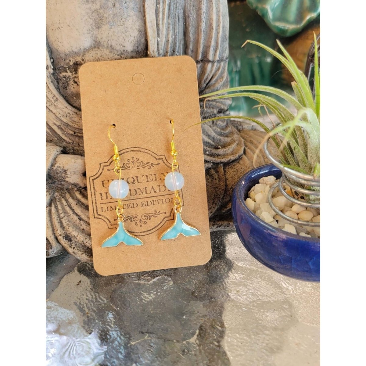 Sea Theme , Sea Witch Bohemian Style Dangle Earrings -