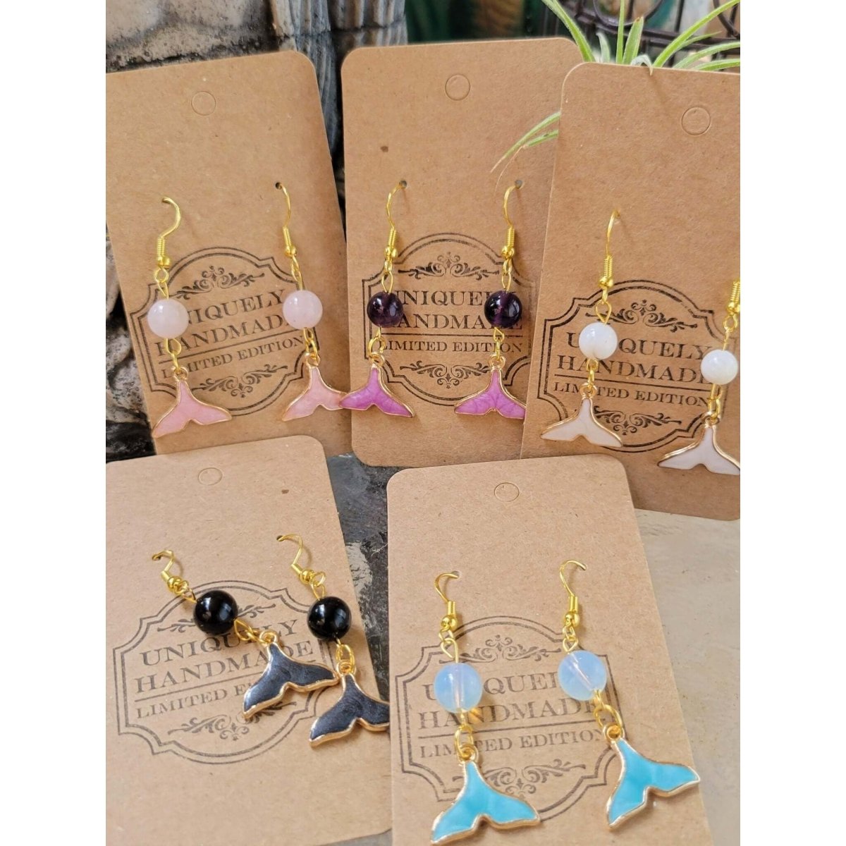 Sea Theme , Sea Witch Bohemian Style Dangle Earrings -