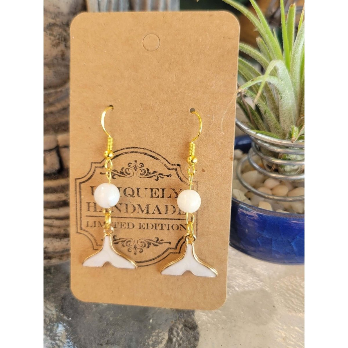 Sea Theme , Sea Witch Bohemian Style Dangle Earrings -