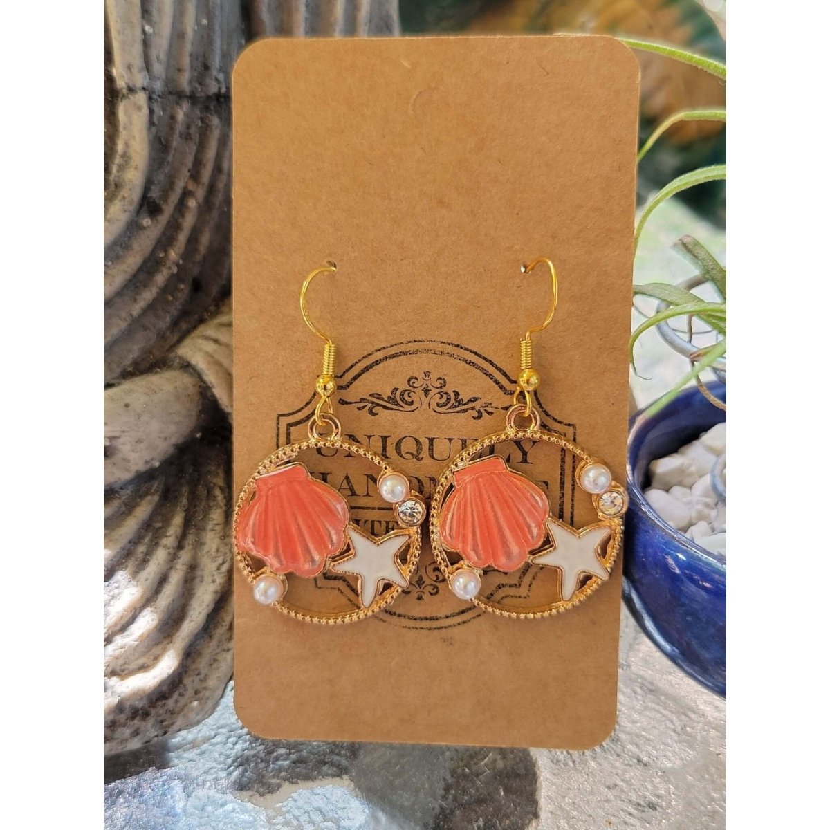 Sea Theme , Sea Witch Earring ,Bohemian Style Dangle Earrings -