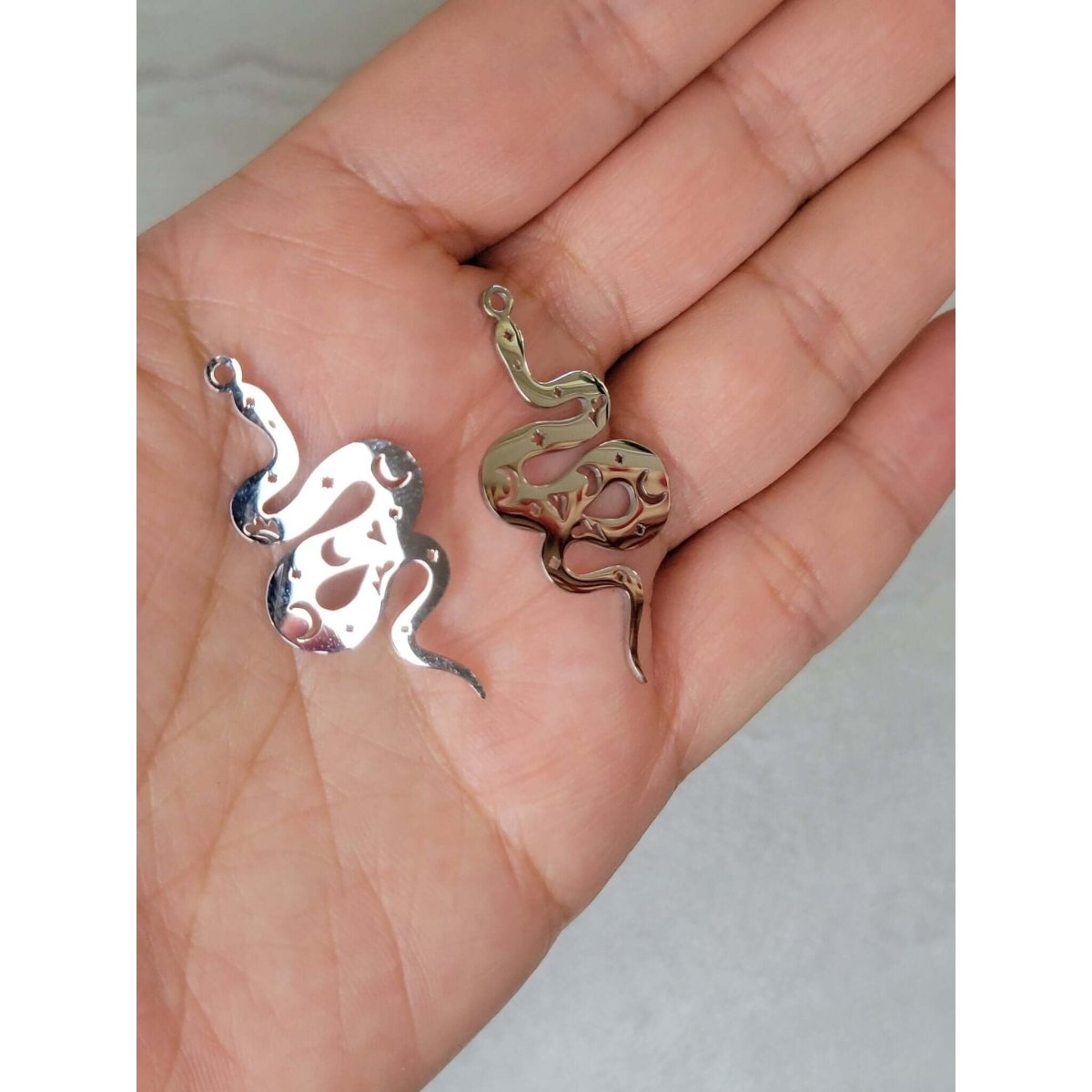 Snake Charms magic Snake Pendants Jewelry making Witchy Charms -Charms & Pendants