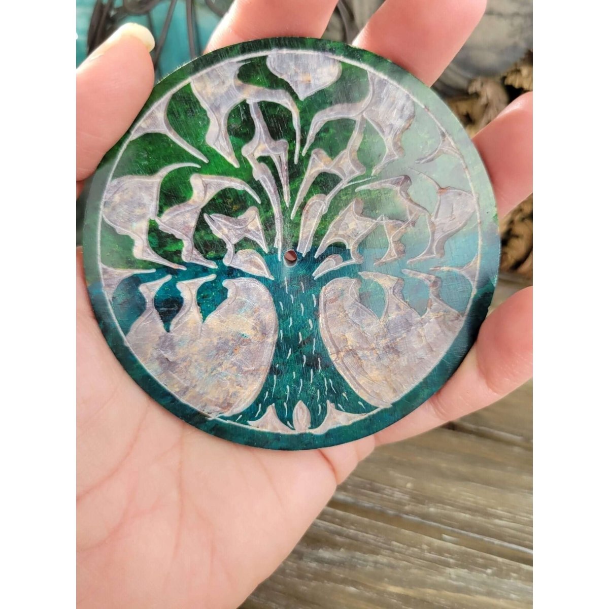 Soapstone Tree Of Life Incense Burner -