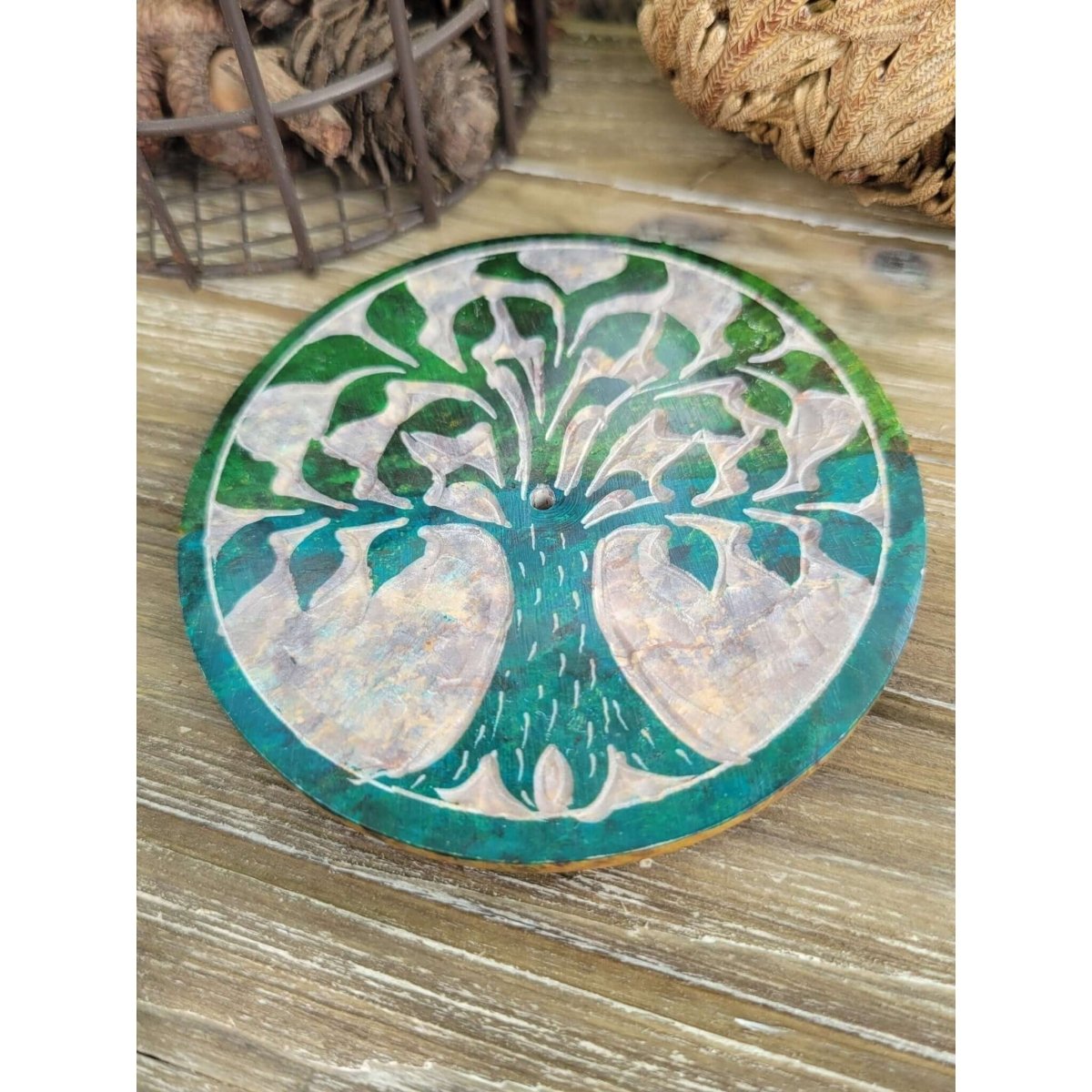 Soapstone Tree Of Life Incense Burner -