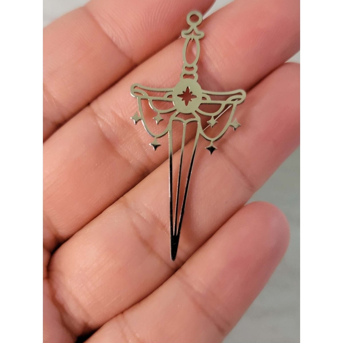 Sword Silver Charm , Sword Pendants Witchy Charms -Charms & Pendants
