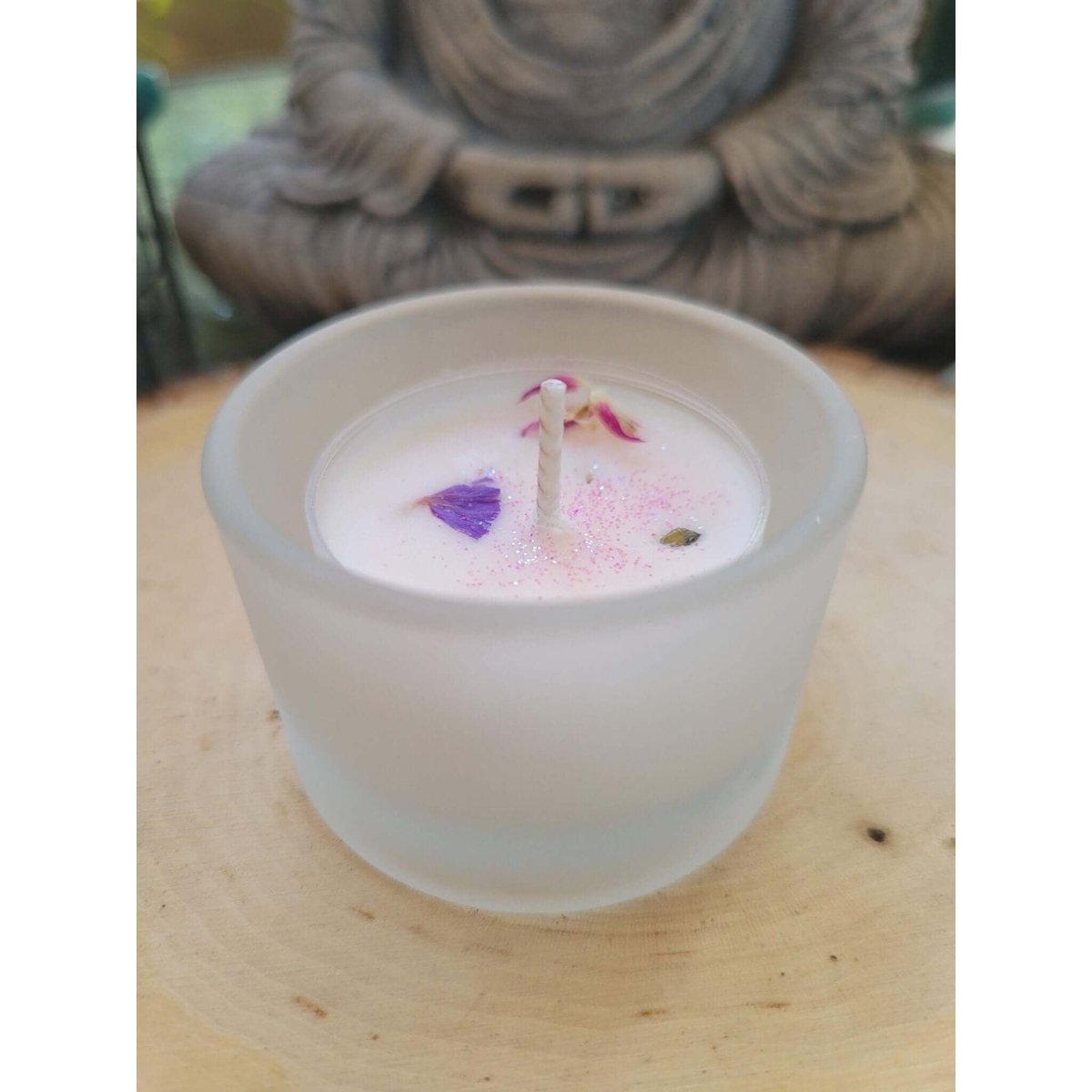 Tealight Candle Holder Frosted/ One Tealight Holder -