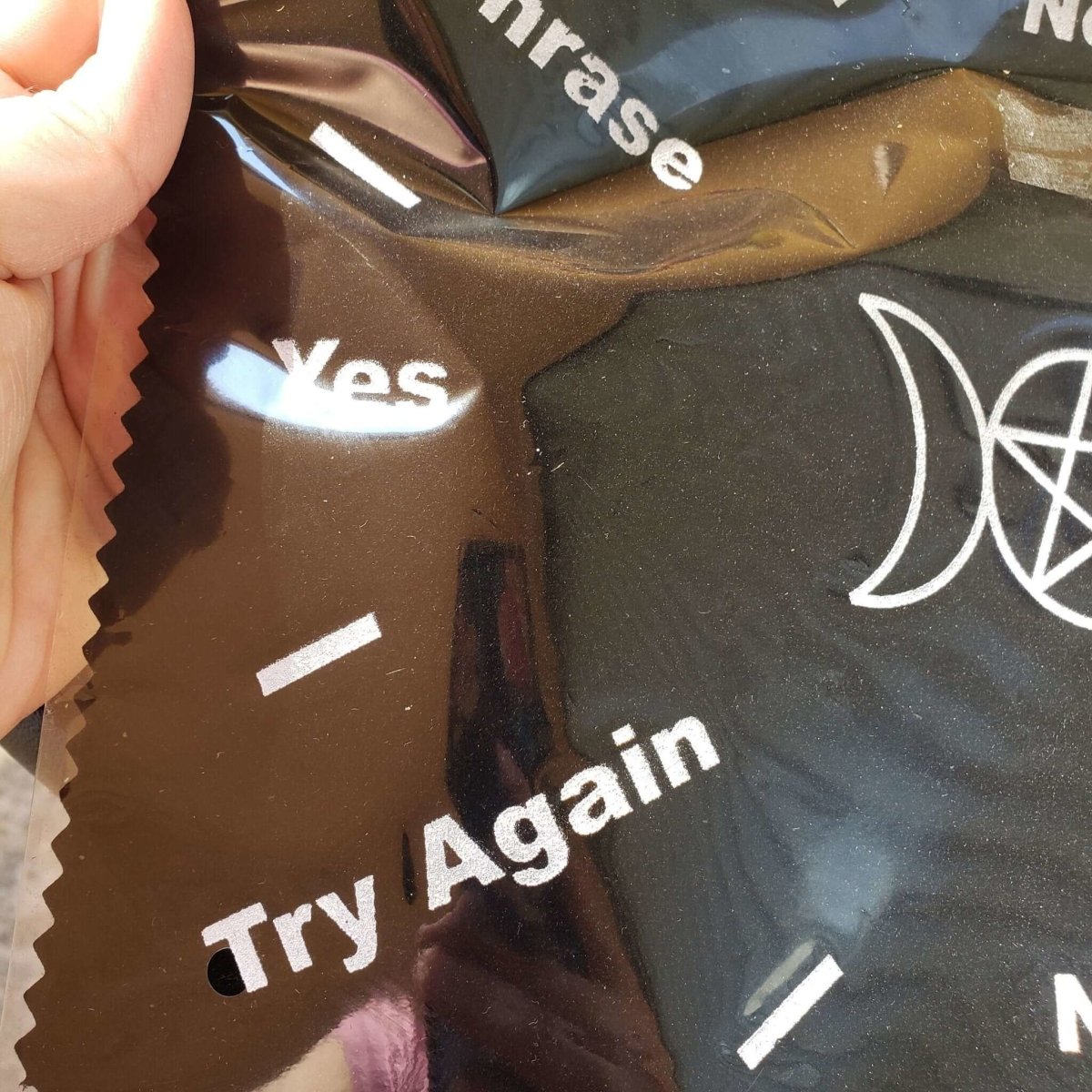 Triple Moon Pentagram Pendulum Mat 8"x12" -