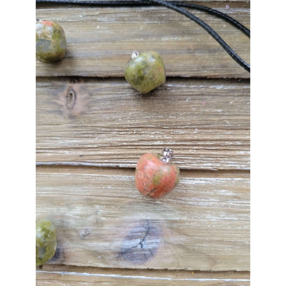 Unakite Pendants, Apple Crystal Pendant, Crystal Healing Pendants -crystal pendant