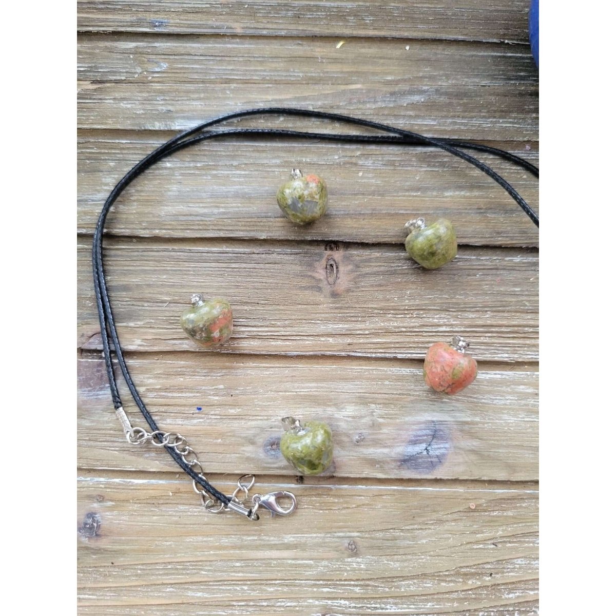 Unakite Pendants, Apple Crystal Pendant, Crystal Healing Pendants -crystal pendant