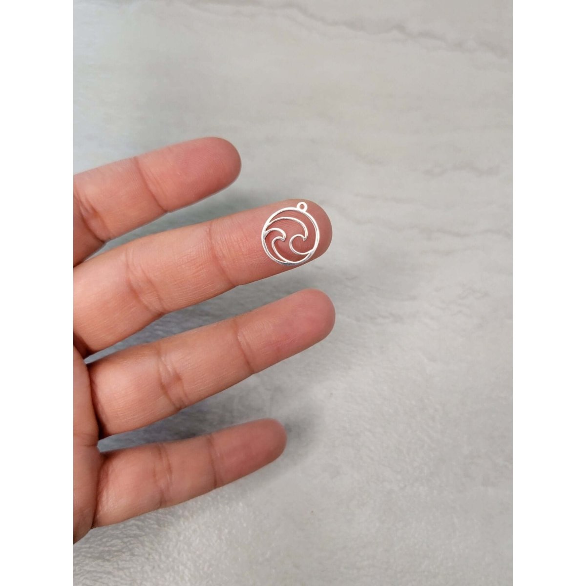 Waved small charm, Wave Pendants Witchy Charms, Sea Chams -Charms & Pendants