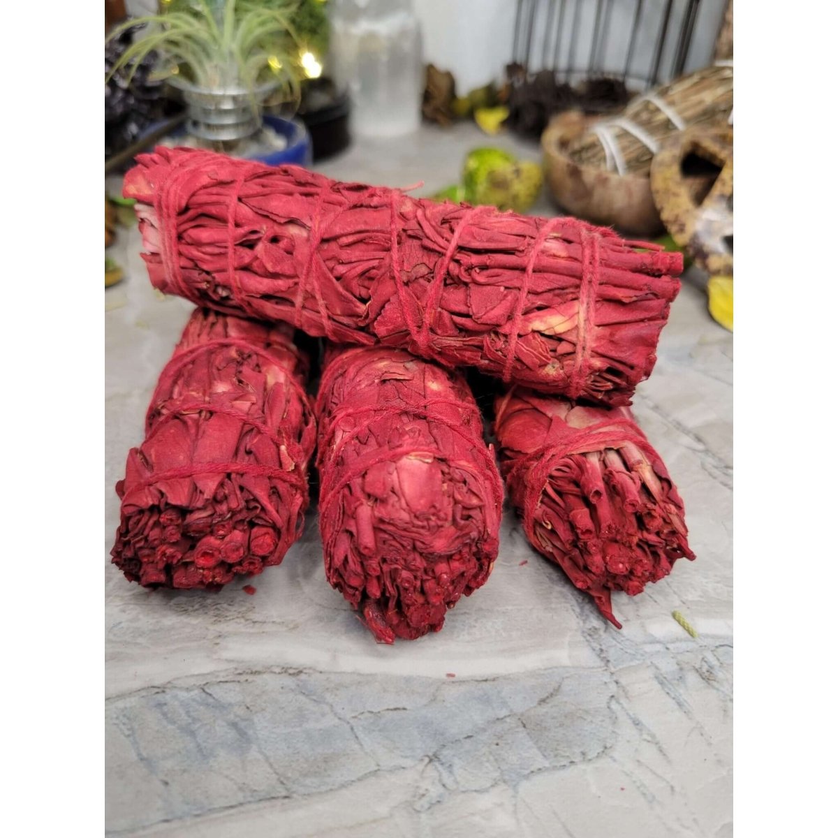 White Sage & Dragons Blood Smudge Stick - 4" -Herbs & Spices