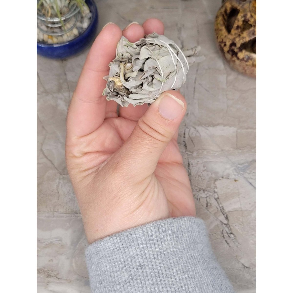 White Sage Smudge Stick - Mini Torch Style 4" -Herbs & Spices