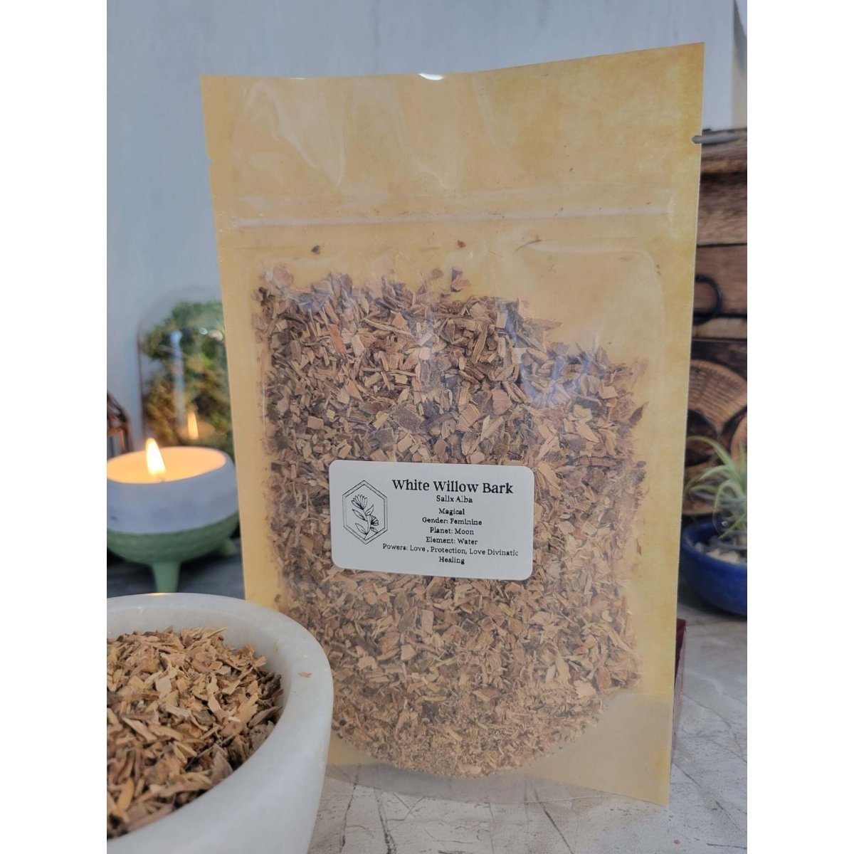 White Willow Bark, Cut & Sifted 1oz -Herbs & Spices
