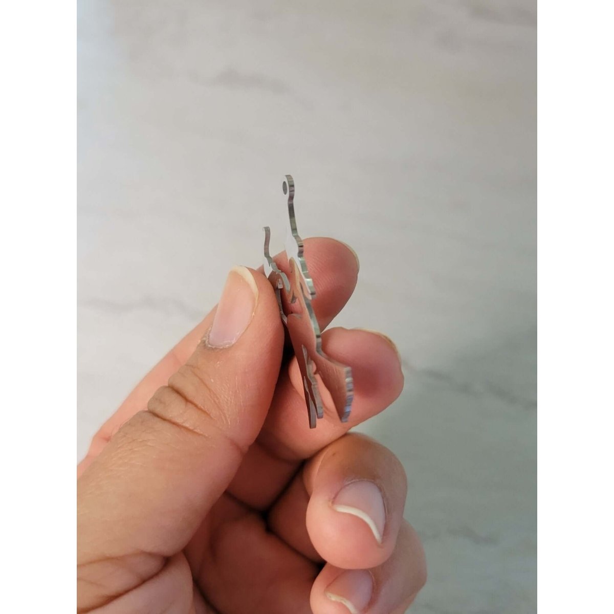 Witch with Cat Stainless Steel Pendant , Witch on Broomstick -Charms & Pendants