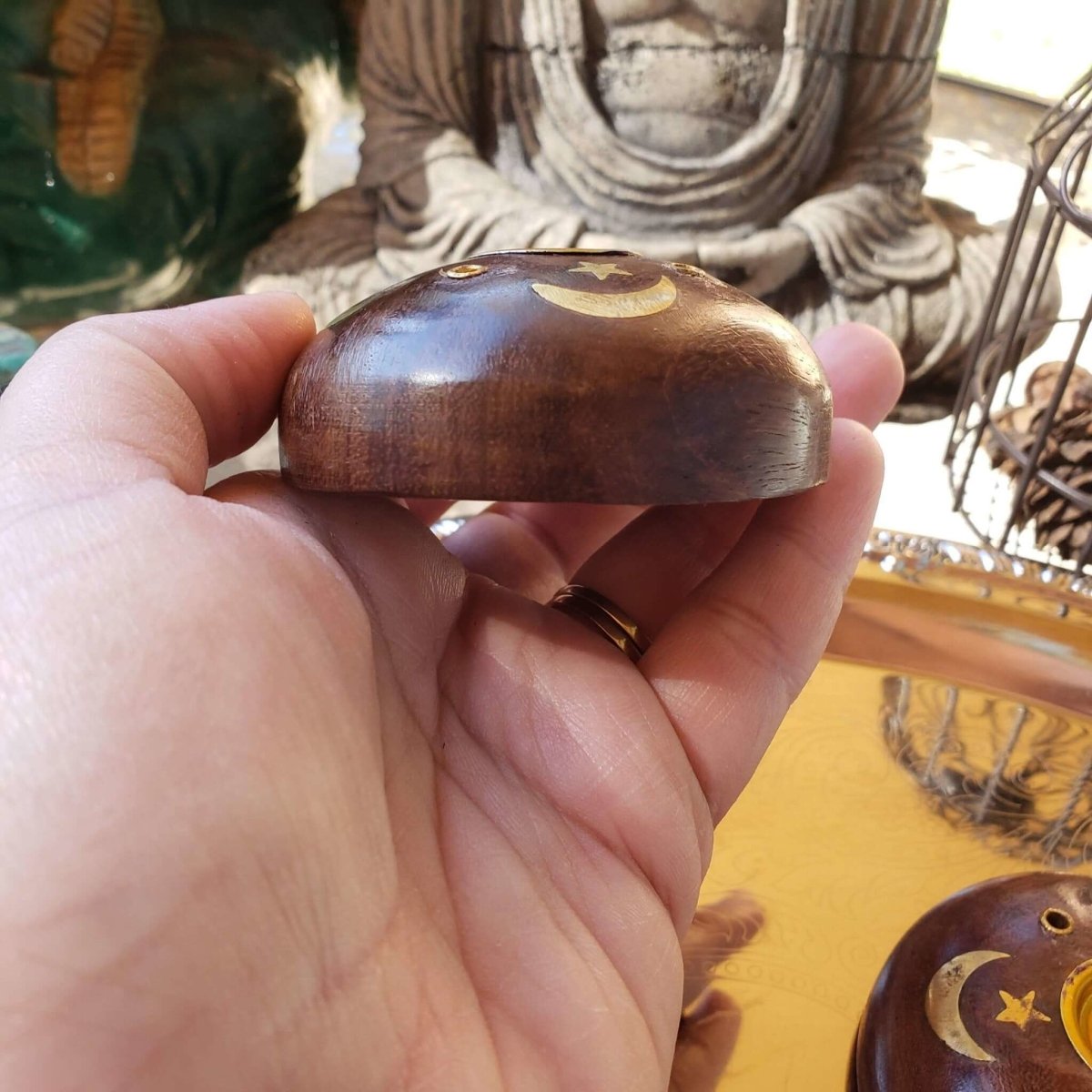 Wood Stick/Cone Burner Celestial/Incense Holder -