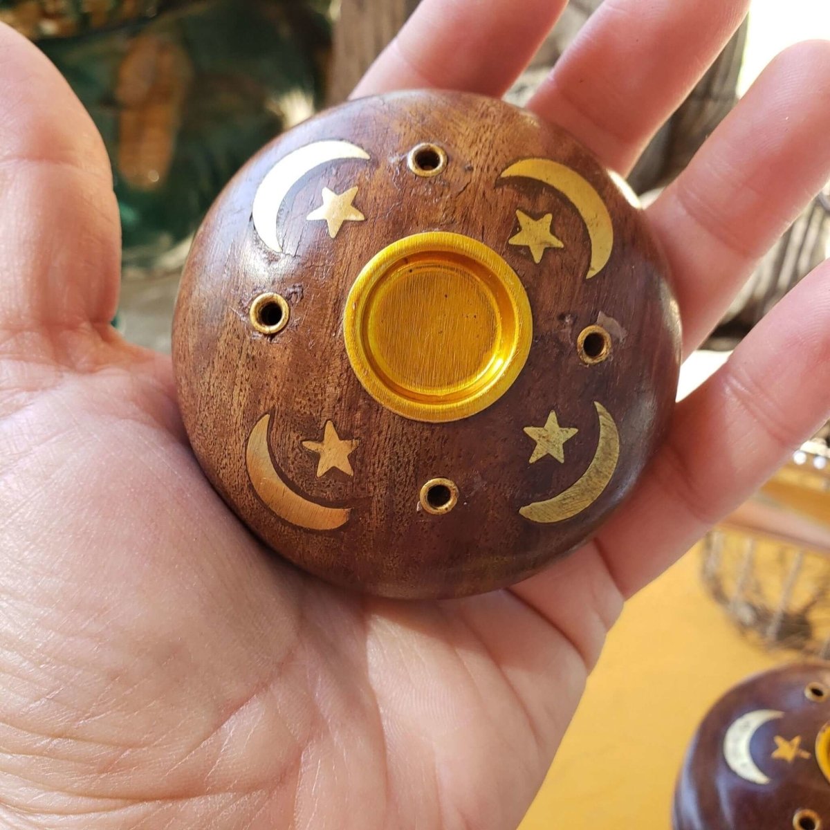 Wood Stick/Cone Burner Celestial/Incense Holder -