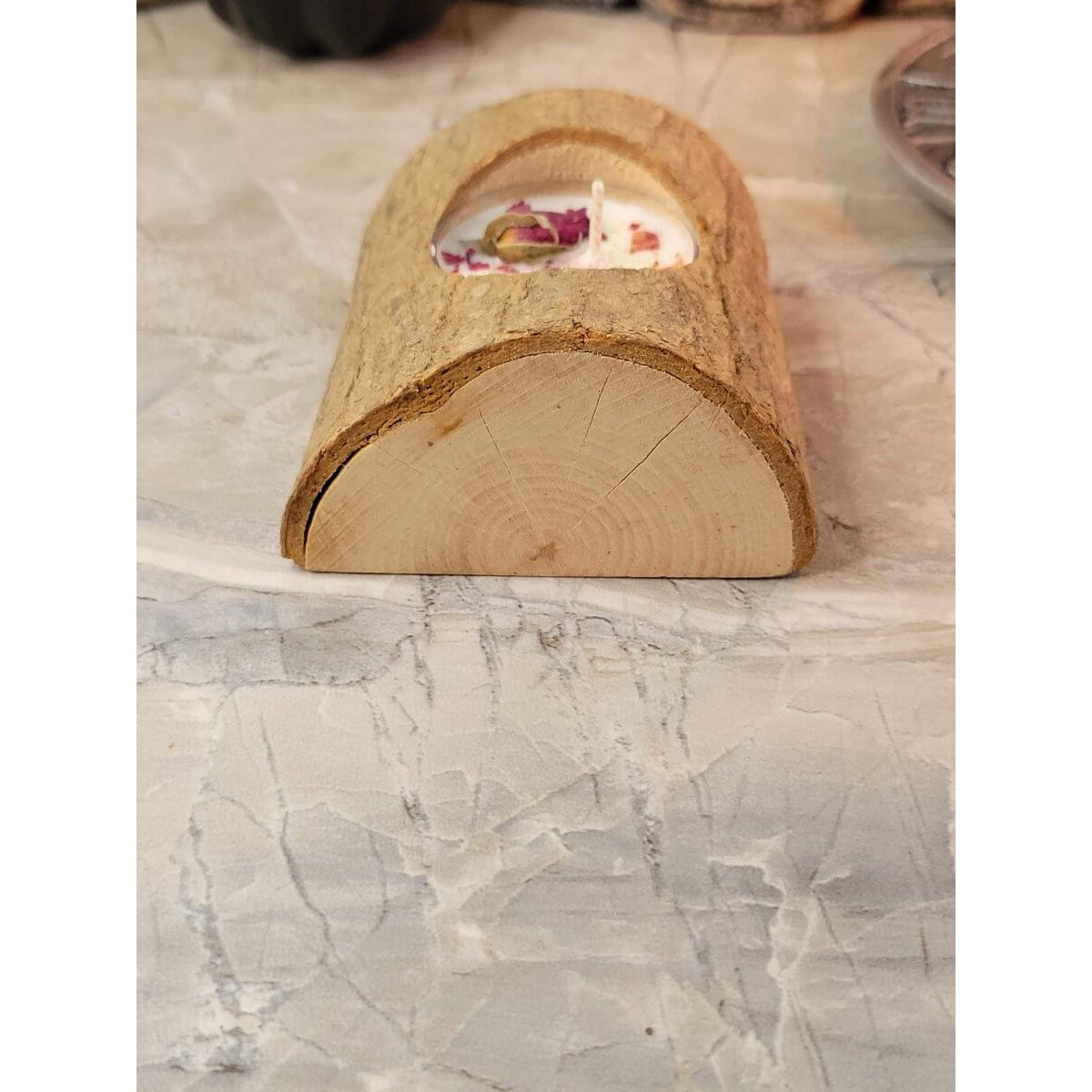 Wooden Natural Candle Holder, Tealight Candlestick Holder -Candle Holders