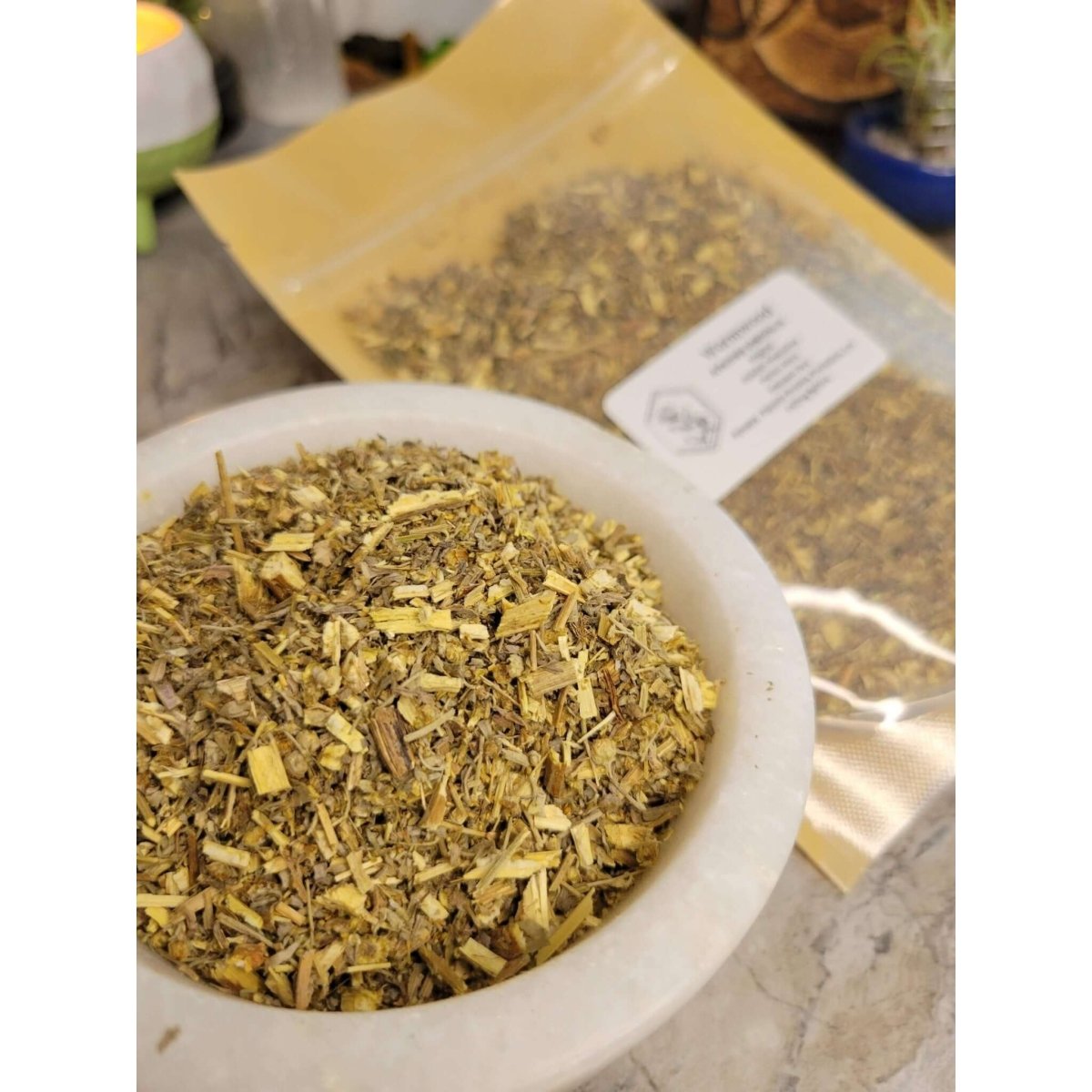 Wormwood, Cut & Sifted, Dried Herbs 1oz -Herbs & Spices