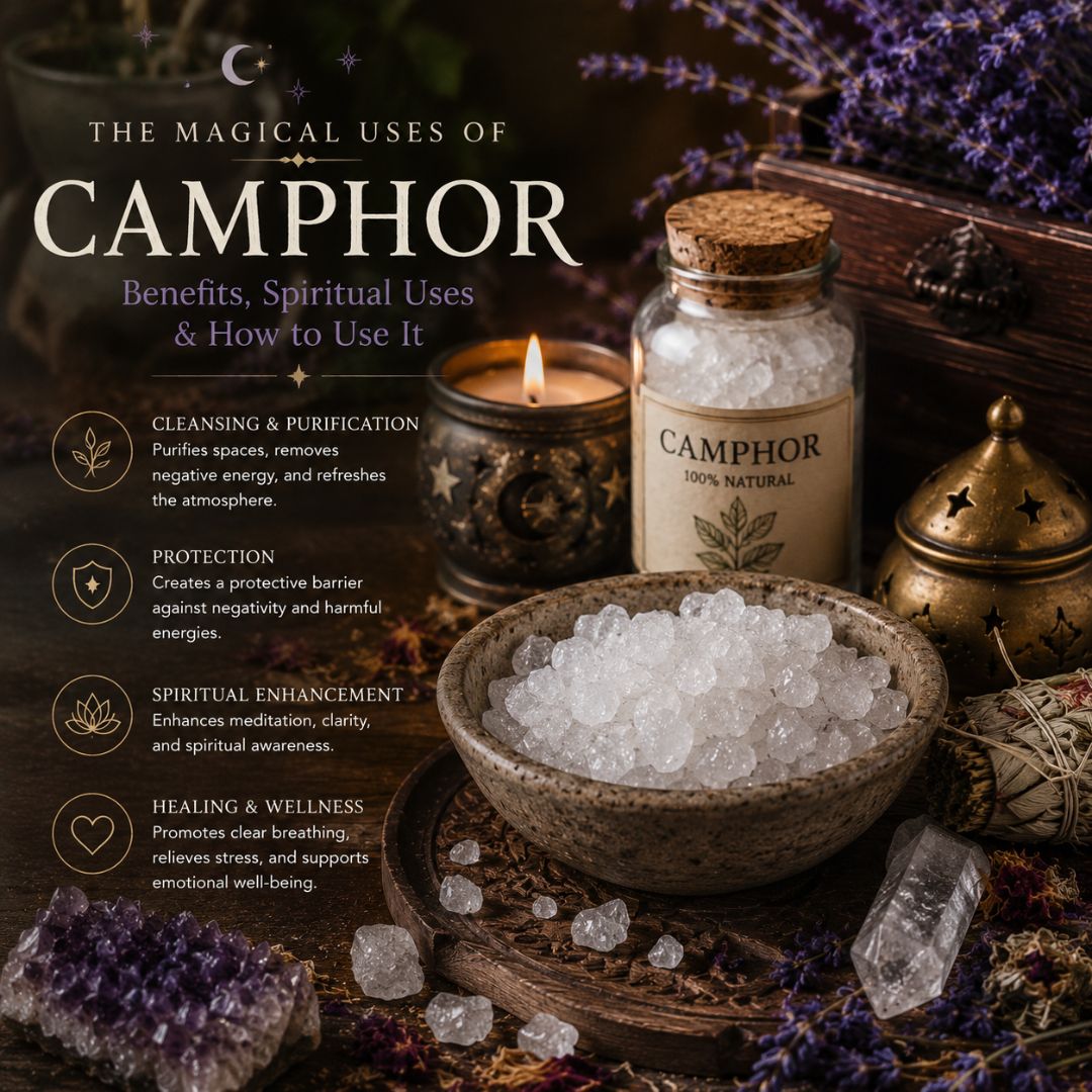 Spiritual Uses of Camphor: Cleansing, Protection, and Traditional Practices