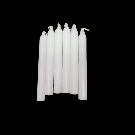 White 6-Inch Spell Candle - Pack of 6 Candles