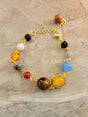 Universe galaxy the nine planets guardian star, natural mixed gemstone beads bracelets
