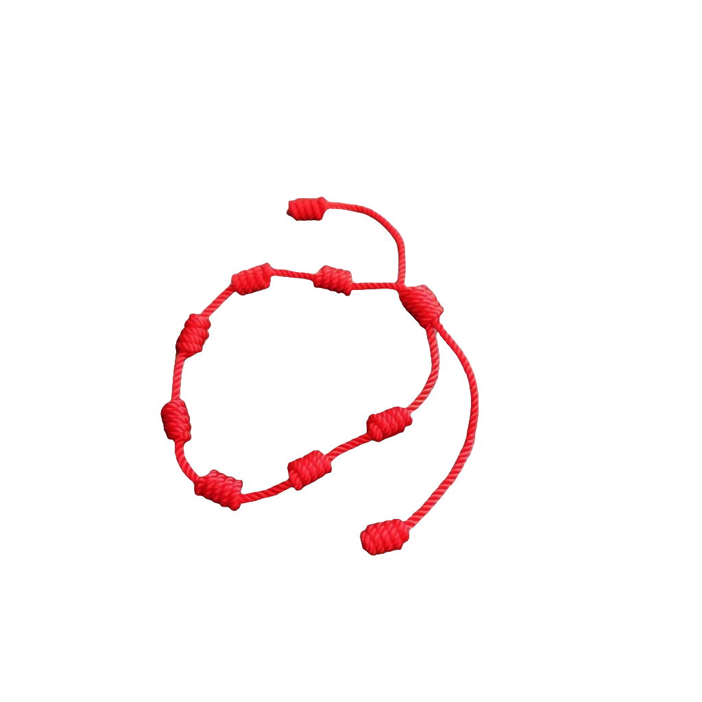 7 Knot Lucky Bracelets, Adjustable Red String Bracelets