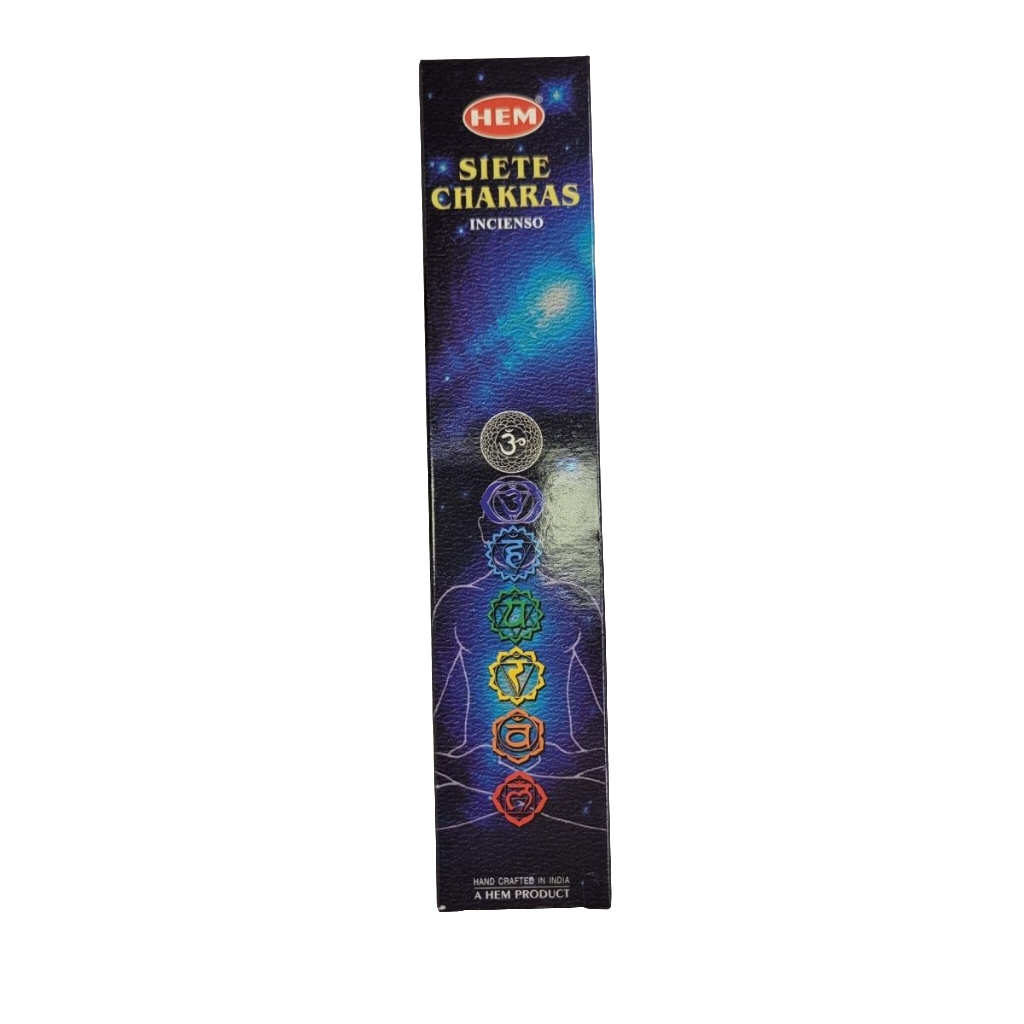 7 CHAKRA Incense Sticks Box of 35 incense sticks