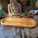 Wooden Tray Incense Burner, Double Stick Incense Holder