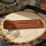 Star Moon Wood Boat Burner 5"L