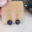 Zodiac Sign Earrings: Double-Sided Astrology Charm, Birthday Gift
