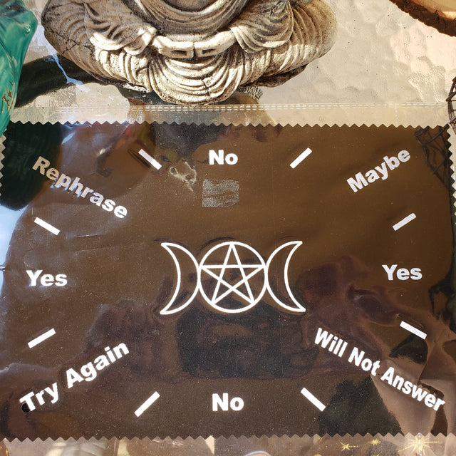 Triple Moon Pentagram Pendulum Mat 8"x12"