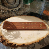 Star Moon Wood Boat Burner 5"L