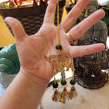 Brass Wind Chime with bells Elephant