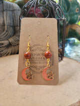 Crystal Moon Star Drop Earrings: Witch Jewelry
