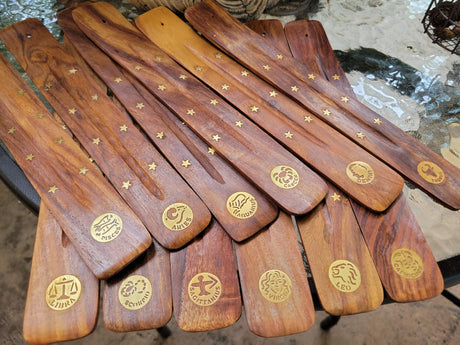 Zodiac Signs Wood Burner 10"L