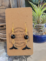 Sea Witch Tail Earrings: Stacked Stone Bohemian Dangle Earrings