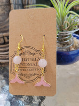 Sea Witch Tail Earrings: Stacked Stone Bohemian Dangle Earrings