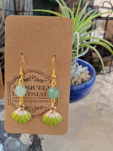Seashell Crystal Earrings: Witch Jewelry, Aphrodite Inspired