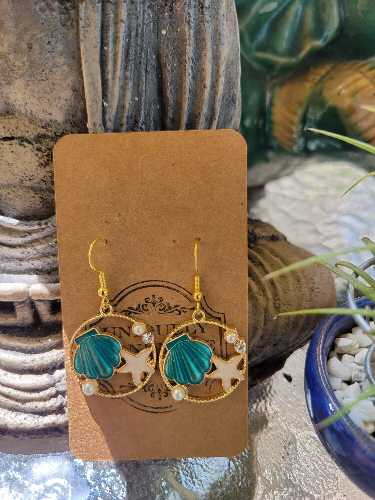 Sea Theme , Sea Witch Earring ,Bohemian Style Dangle Earrings