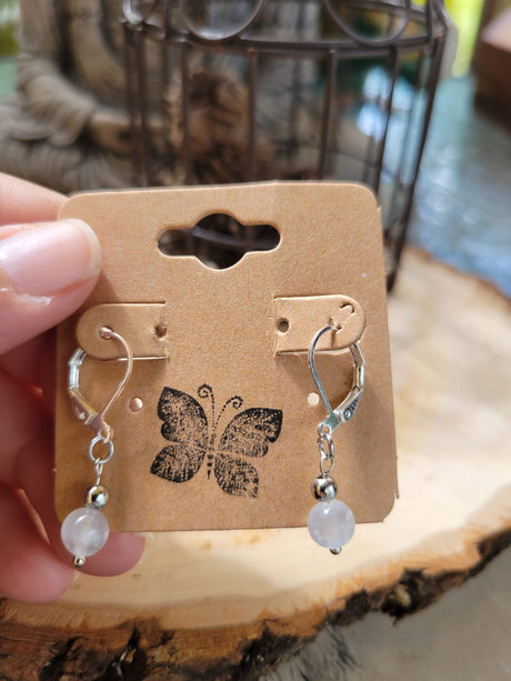 Selenite Earrings, Dangle Earrings , Crystal Jewelry