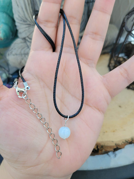 Handmade Crystal Bead Pendant Necklace