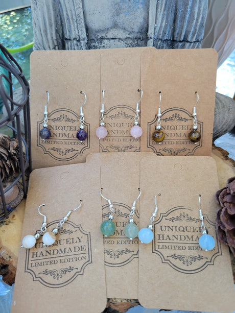 New Crystal Earrings ! Drop Earrings Beads, Gemstones Jewelry