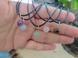 Handmade Crystal Bead Pendant Necklace