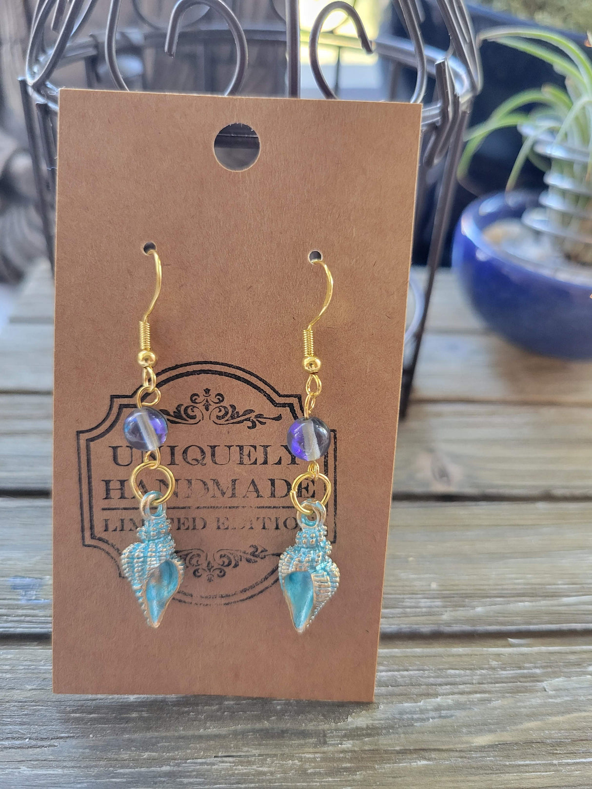 Seashell Charm Earrings: Aphrodite Sea Witch Jewelry