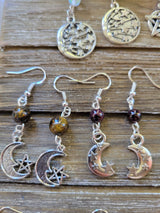 Crystal Charm Drop Earrings: Hypoallergenic Dangle Earrings