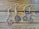 Crystal Charm Drop Earrings: Hypoallergenic Dangle Earrings