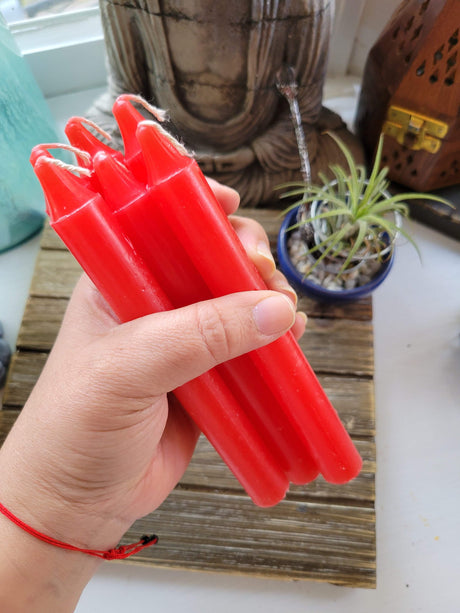 Red 6-Inch Spell Candle Pack of 6 Candles