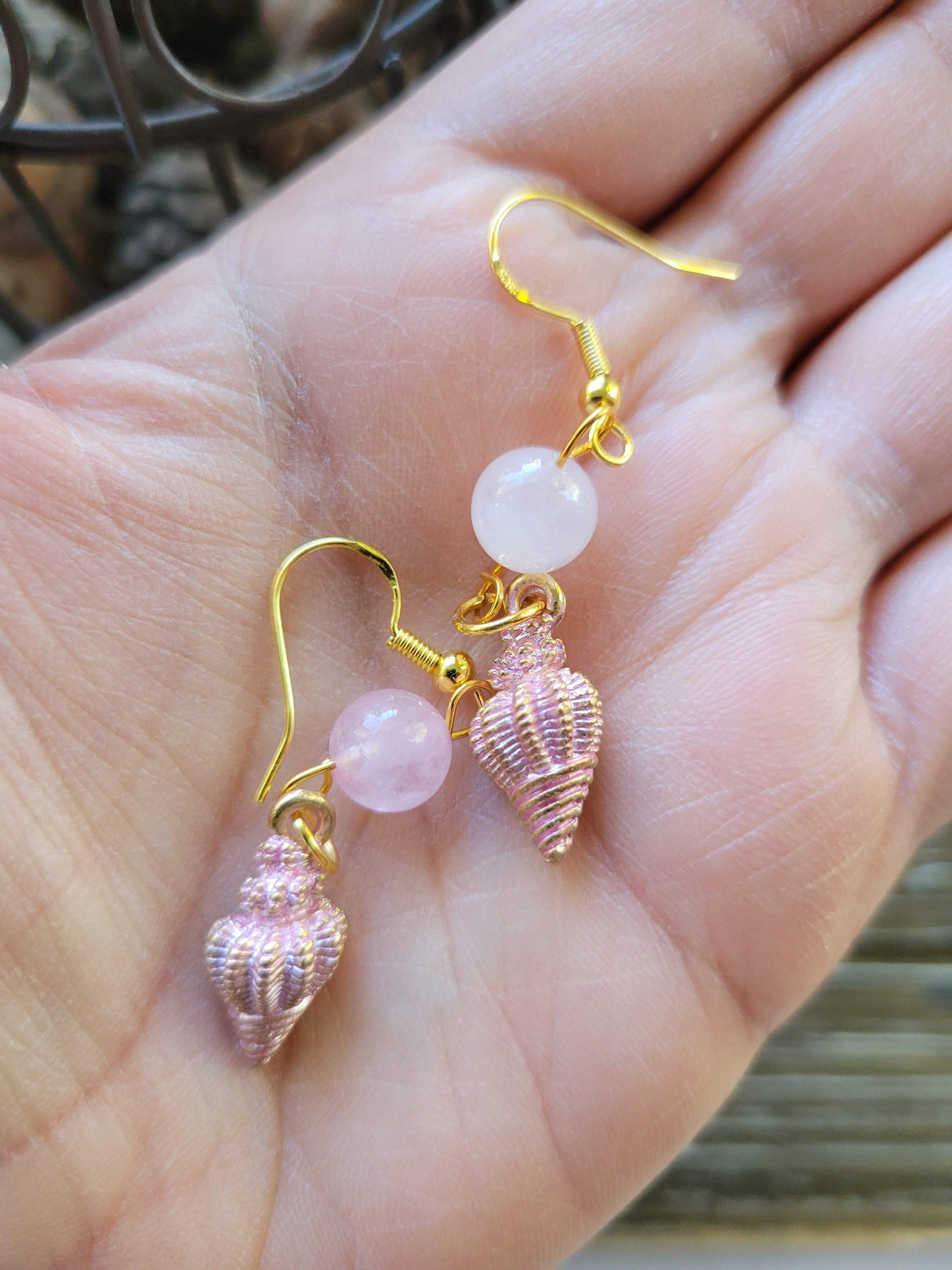 Seashell Charm Earrings: Aphrodite Sea Witch Jewelry