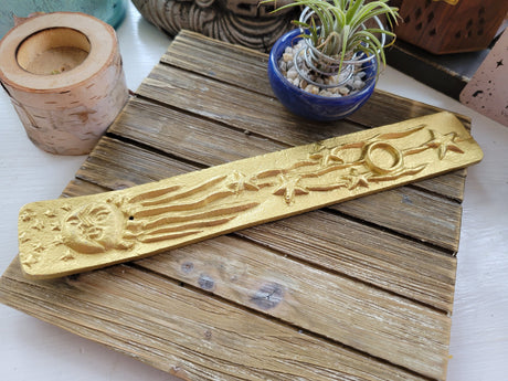 Metal Golden Sun/Moon Rays of Starts Stick/Cone Burner