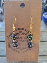 Pixiu Beads Earrings /Tibetan Buddhist Jewelry /Mantra Om